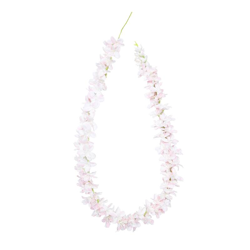 7ft Blush Pink Artificial Plumeria Flower Garland Hanging Vine 86" L x 4" W x 2" DP On Sale