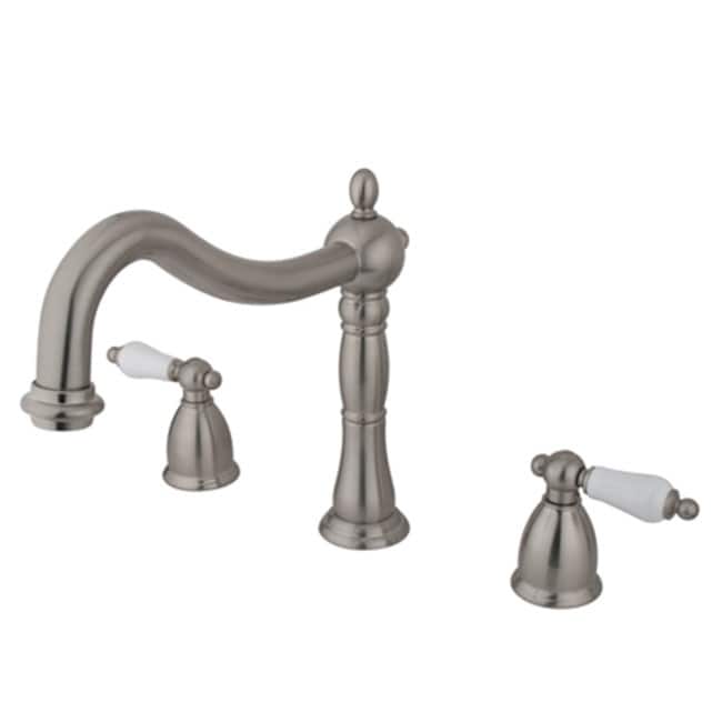 Elements Of Design Double Handle 8" to 14" Widespread Deck Mounted