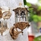 preview thumbnail 1 of 5, Wall Light Aluminum Glass Lantern Outdoor Garden Lamp - 6.1''