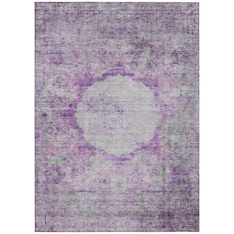 HomeRoots Oriental Traditional Rectangle Outdoor Rug