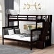 preview thumbnail 3 of 34, Roomfitters Stairway Twin Over Full Bunk Bed with Storage, Sturdy Wooden Frame, Built-in Steps, Safety Guardrails Espresso