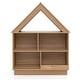 preview thumbnail 12 of 18, Costway Wooden Kids Dollhouse Bookshelf with Open Shelves - See Details
