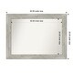 preview thumbnail 67 of 119, Dove Greywash Framed Non-Beveled Custom Wall Mirror, Bathroom Vanity Mirror Outer Size: 40 x 30