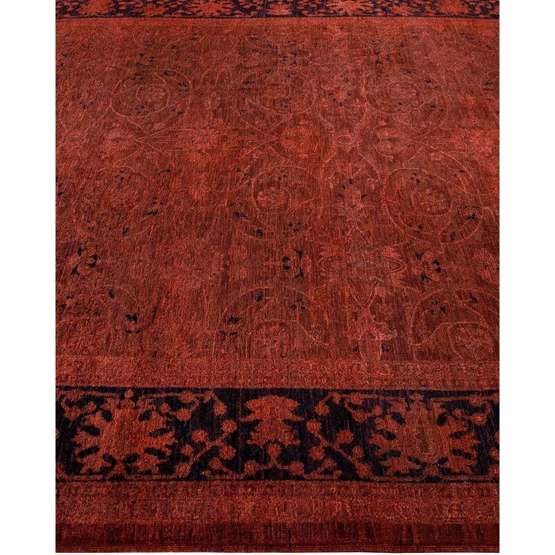 Vibrance, One-of-a-Kind Hand-Knotted Area Rug - Brown, 8' 1" x 9' 10" - 8' 1" x 9' 10"