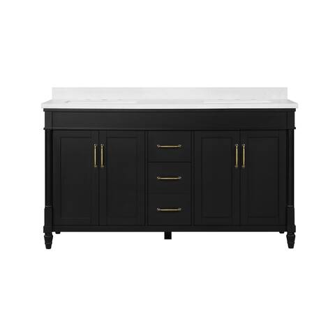 Martha Stewart Highfield 60-inch Black Vanity