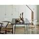 preview thumbnail 6 of 7, Set of 2 Modern Dark Wood Dining Chair With Back Y Arm Armchair Hemp Seat For Home Restaurant Office Desk Task Work