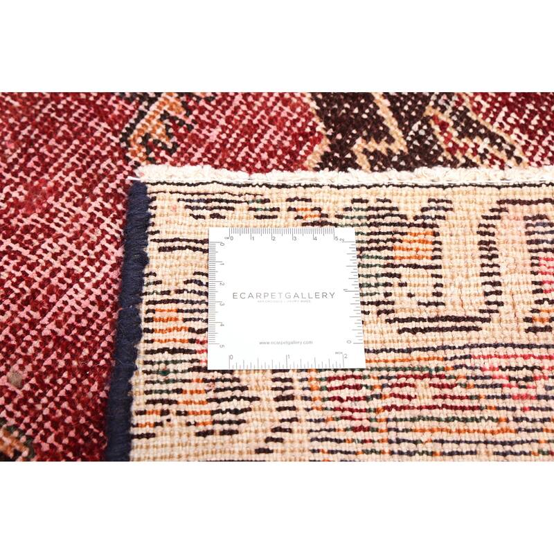 ECARPETGALLERY Hand-knotted Antalya Vintage Dark Red Wool Rug - 4'7 x 6'4