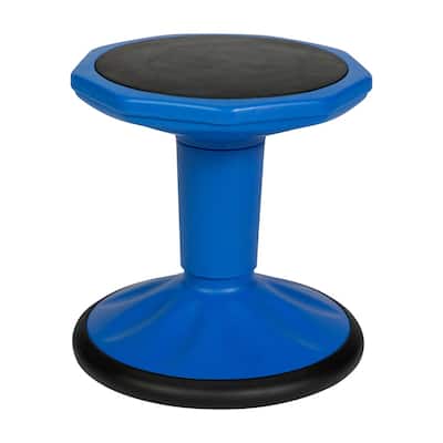 Commercial Fixed Height Collaborative Wobble Stool - 12.75"W x 12.75"D x 14"H
