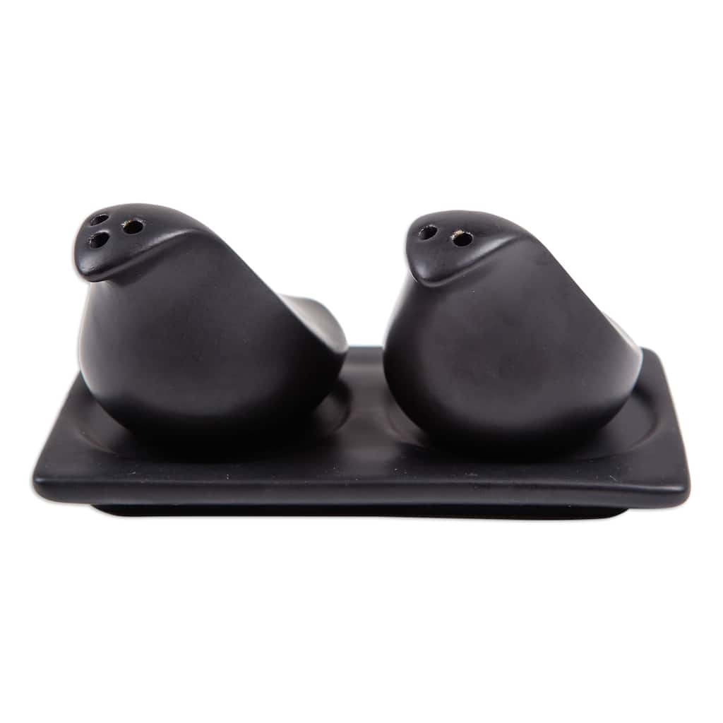 Novica Handmade Sprinkled Spice At Night Ceramic Salt And Pepper Set (3 Pieces)