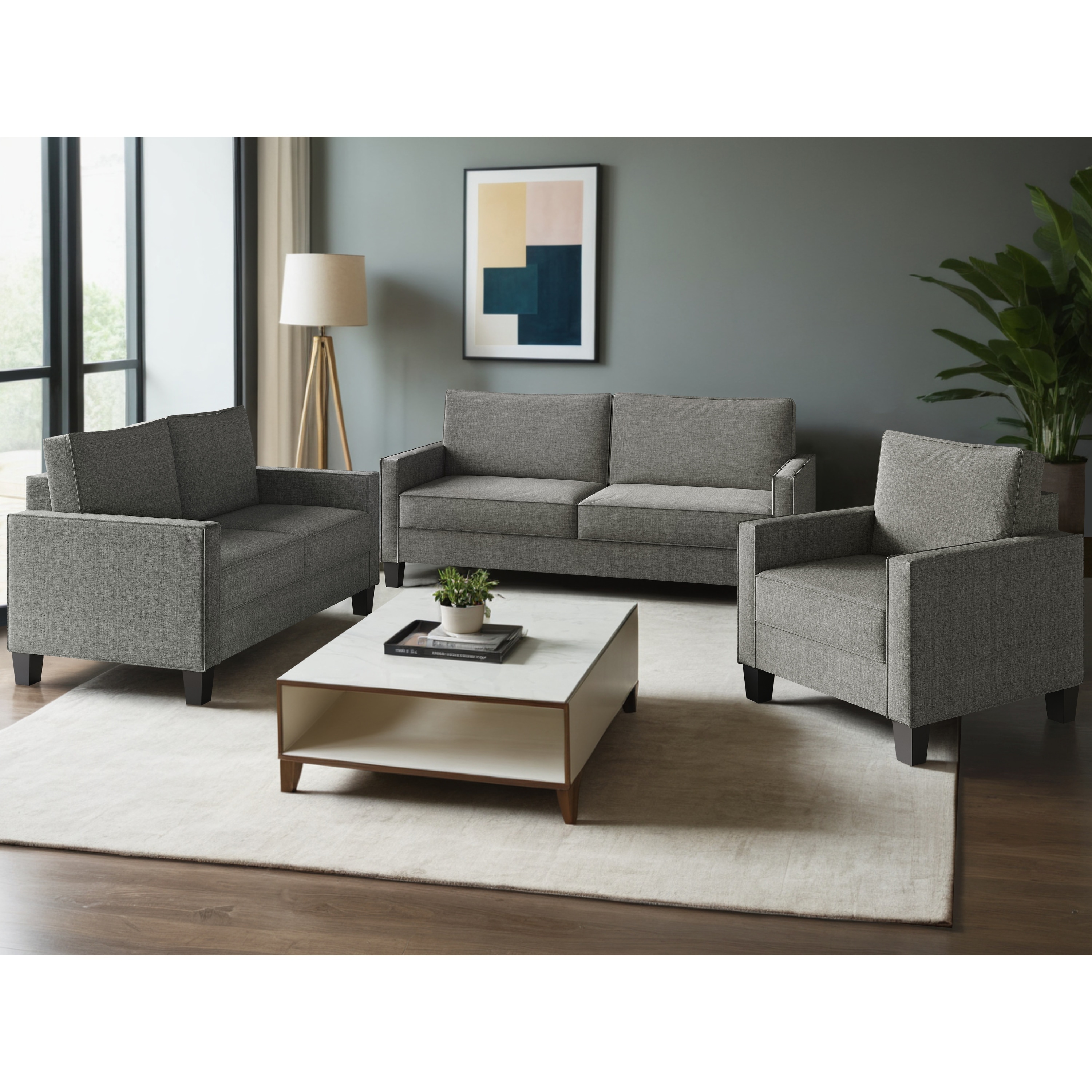 Clayfell Marcia Square Arm Chair/ Loveseat/ Sofa