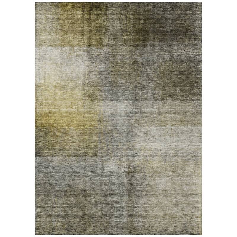 HomeRoots Abstract Transitional Rectangle Outdoor Rug