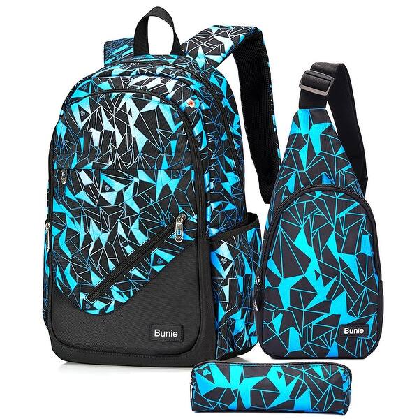 slide 2 of 13, School Backpack for Boys Large Bookbag Boys Backpacks Elementary Middle High School Bags Kids Cool Back Pack Children Blue