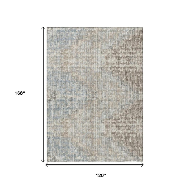HomeRoots Geometric Transitional Rectangle Outdoor Rug