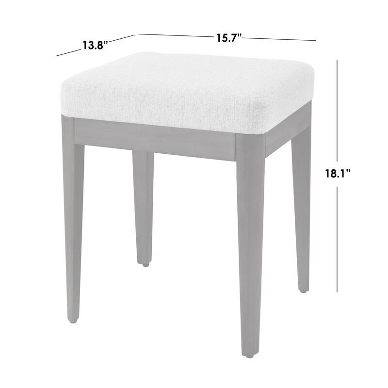 Lifestorey Parc Vanity Desk and Stool Set