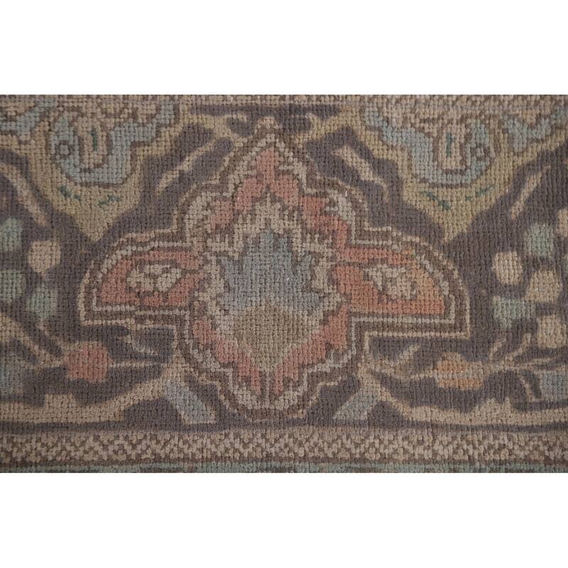 Hand Knotted Oriental 100% Wool Carpet Traditional Medallion Yellow & Gold Tabriz Area Rug - 11' 0'' X 8' 3''