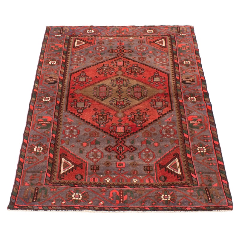 ECARPETGALLERY Hand-knotted Andelz Grey Wool Rug - 4'5 x 7'3