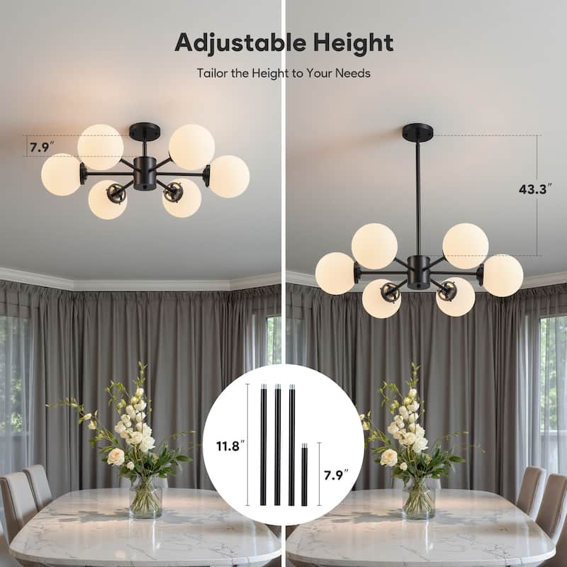 CO-Z Modern Linear Sputnik Pendant Chandelier (6/8/12 - Light)