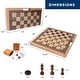 preview thumbnail 2 of 5, GSE™ 16" Classic 3-in-1 Wooden Folding Chess, Checker and Backgammon Board Game Combo Set