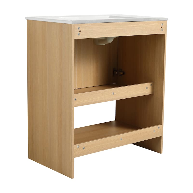 30"/36" FreeStanding Bathroom Vanity with Sink, Floor Stand Bathroom Vanity with Soft Close Door