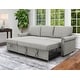 preview thumbnail 5 of 25, Abbyson Hamilton Storage Sofa Bed and Reversible Fabric Sectional