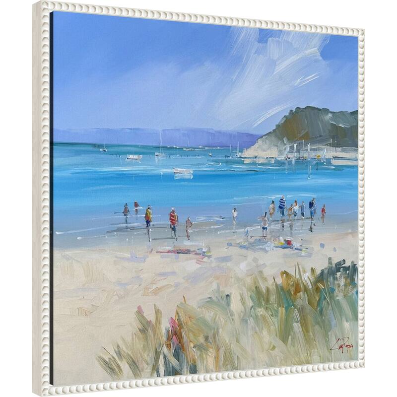 Sorrento Beach by Craig Trewin Penny Framed Canvas Wall Art Print
