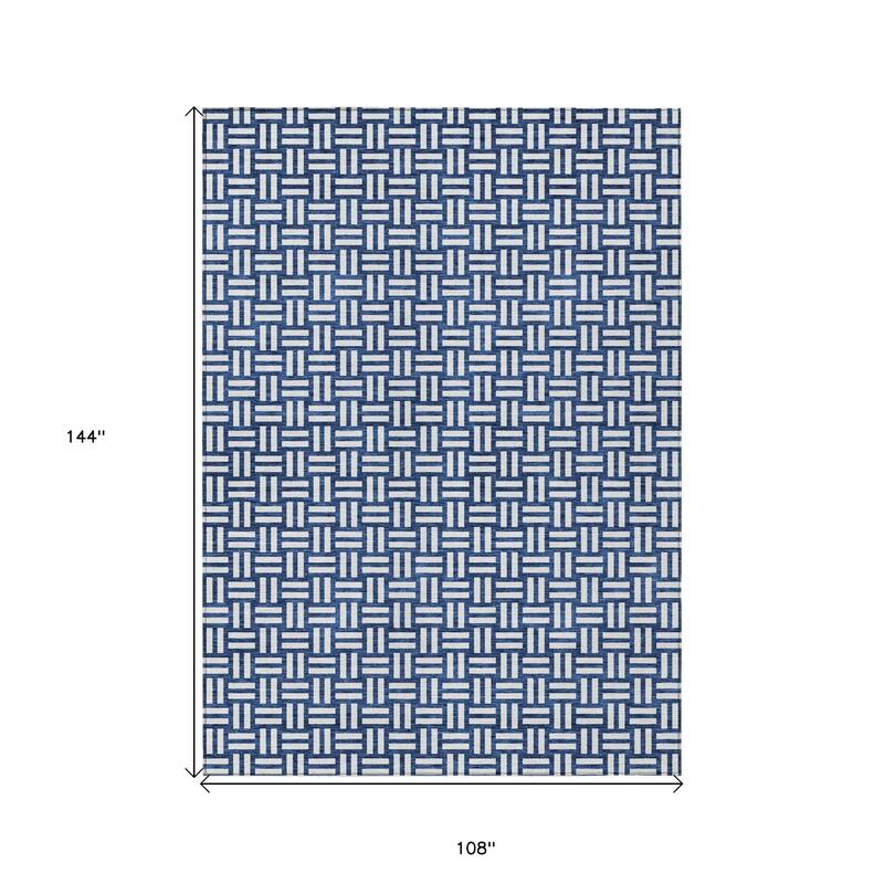 HomeRoots Geometric Transitional Rectangle Outdoor Rug