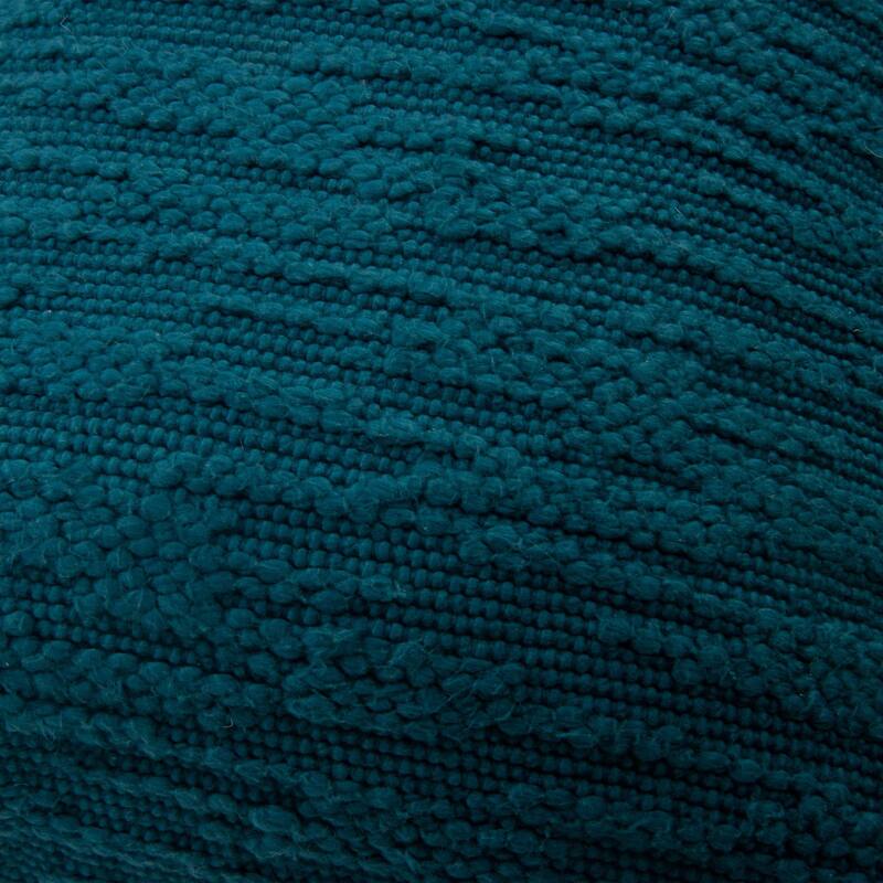 Rizzy Home Woven Dimensional Solid Throw Pillow - Cover Only - Teal