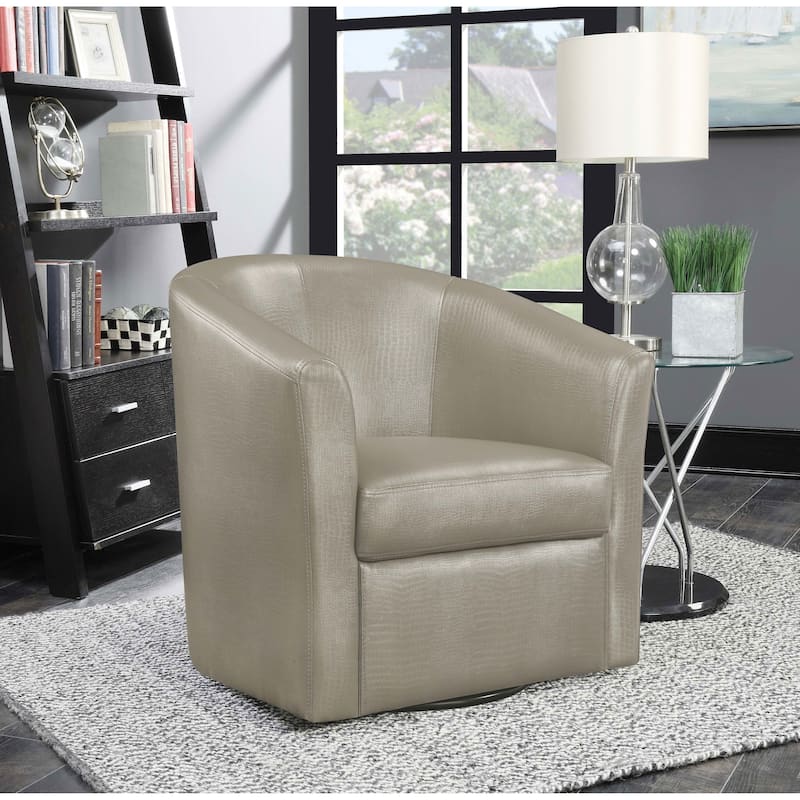 Turner Upholstered Barrel Back Swivel Chair