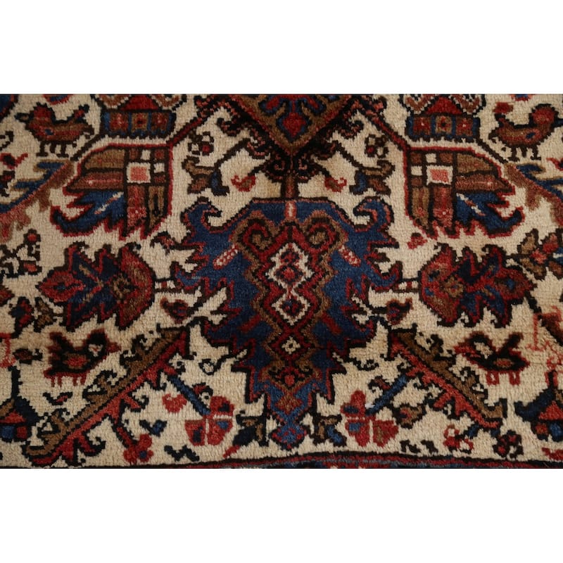 Vegetable Dye Palace Size Heriz Persian Area Rug Handmade Wool Carpet - 10'3" x 18'5"
