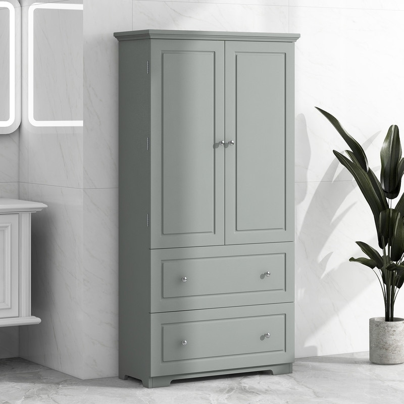 https://ak1.ostkcdn.com/images/products/is/images/direct/06b0639eb4ab93f3cab734482bde768105e30a4e/Freestanding-Wide-Bathroom-Storage-Cabinet-with-Two-Drawers-and-Adjustable-Shelf%2C-Grey.jpg