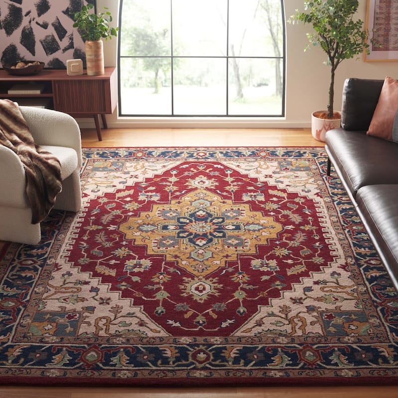 SAFAVIEH Handmade Heritage Tieneke Traditional Wool Rug
