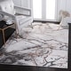 preview thumbnail 48 of 92, SAFAVIEH Craft Margaretha Modern Abstract Marble Pattern Rug 10'6" x 14' - Grey/Orange