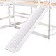 preview thumbnail 14 of 12, 4 Beds In 1 Full And Twin Size L-Shaped Bunk Bed With Slide And Short Ladder,Convertible Beds for Bedroom