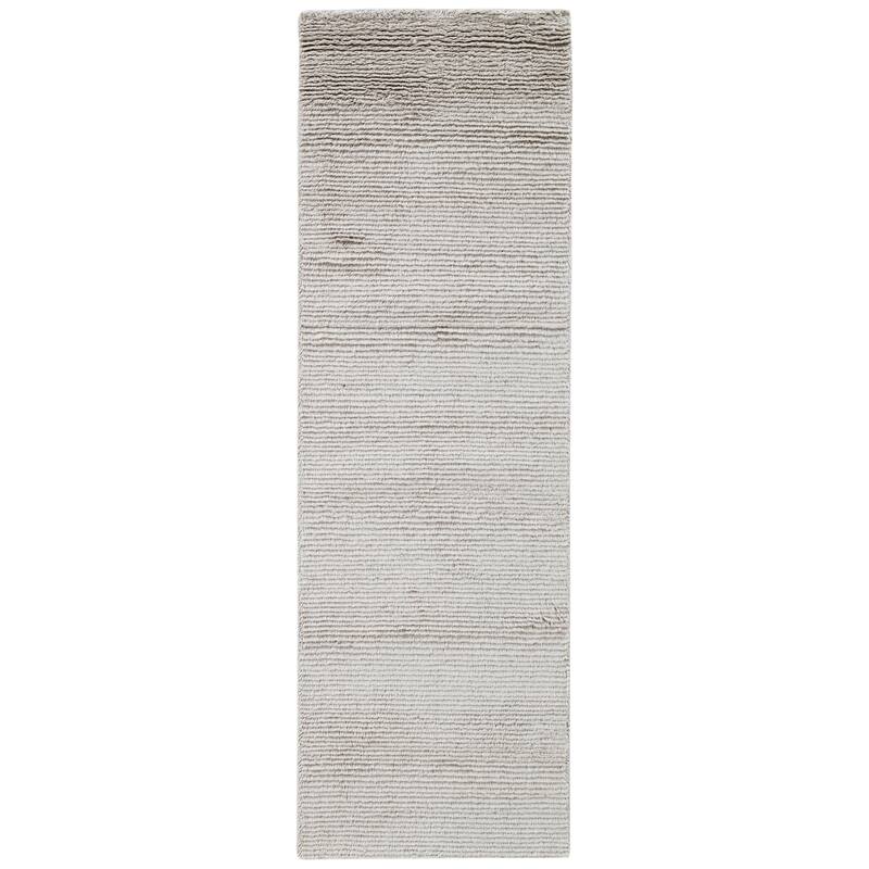 Terra by Obeetee Bliss Solid Rug - Light Gray - 2'6" x 8'
