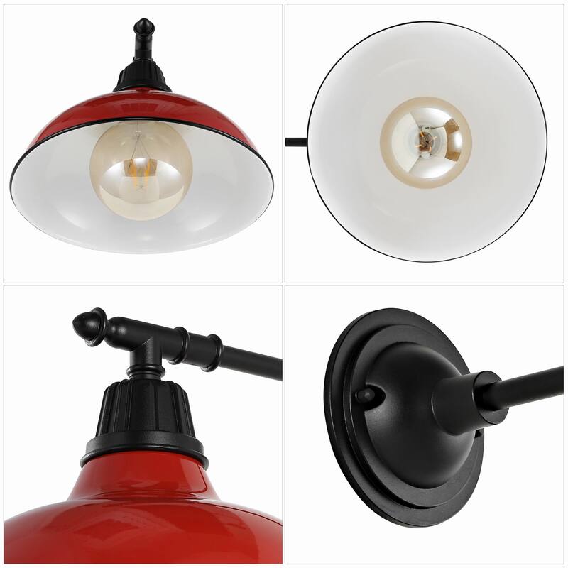 12.25" Indoor/Outdoor LED Arm Sconce, By JONATHAN Y - 12.25