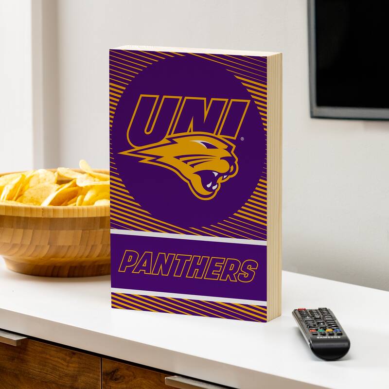 University of Northern Iowa Wooden Tabletop Mantel Shelf Sign - 8" x 12"