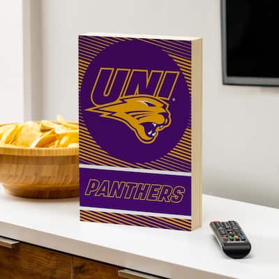 University of Northern Iowa Wooden Tabletop Mantel Shelf Sign