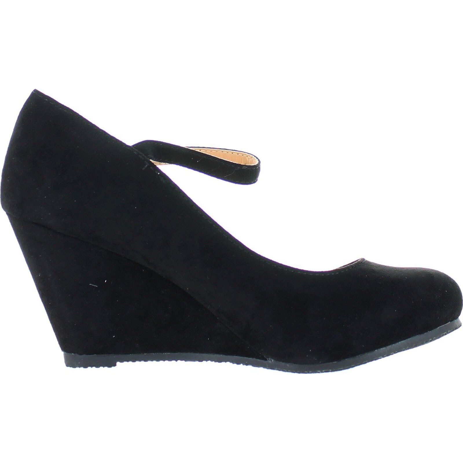 wedge heel shoes black