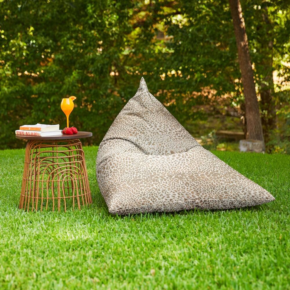 Sorra Home Sunbrella Outdoor Bean Lounger - 54 in W x 38 in W x 21 in H