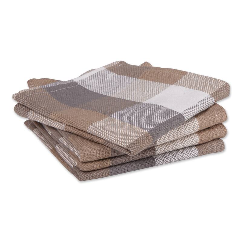 DII Tri Color Check Dishcloth (Set of 4)