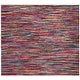 preview thumbnail 21 of 49, SAFAVIEH Handmade Rag Rug Ljubika Casual Stripe Cotton Rug with Fringe 6' Square - Multi - Square