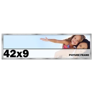 42x9 Frame Stainless Steel Silver Picture Frame - Modern Photo Frame ...