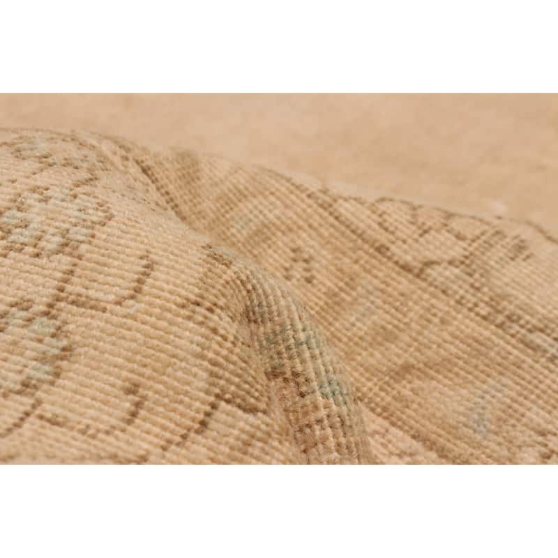 ECARPETGALLERY Hand-knotted Antalya Vintage Tan Wool Rug - 9'2 x 12'6