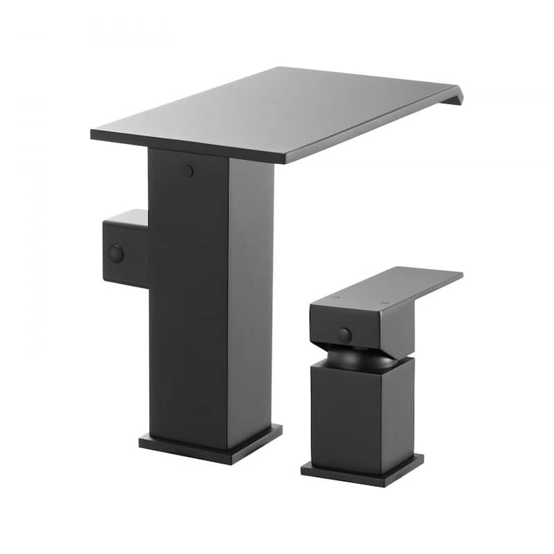 Roman Tub Faucet 3 Hole Waterfall Bathtub Faucet with Shower Head 1 Handle - 8.66” x 7.48” x 3.86”