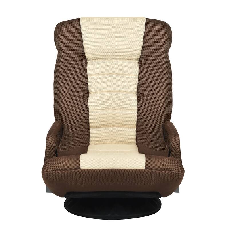 360-Degree Swivel Gaming Floor Chair with Foldable Adjustable Backrest