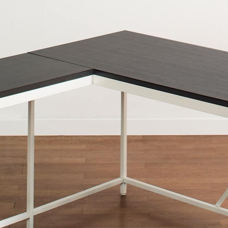 Olympus Wood and Metal Corner Desk