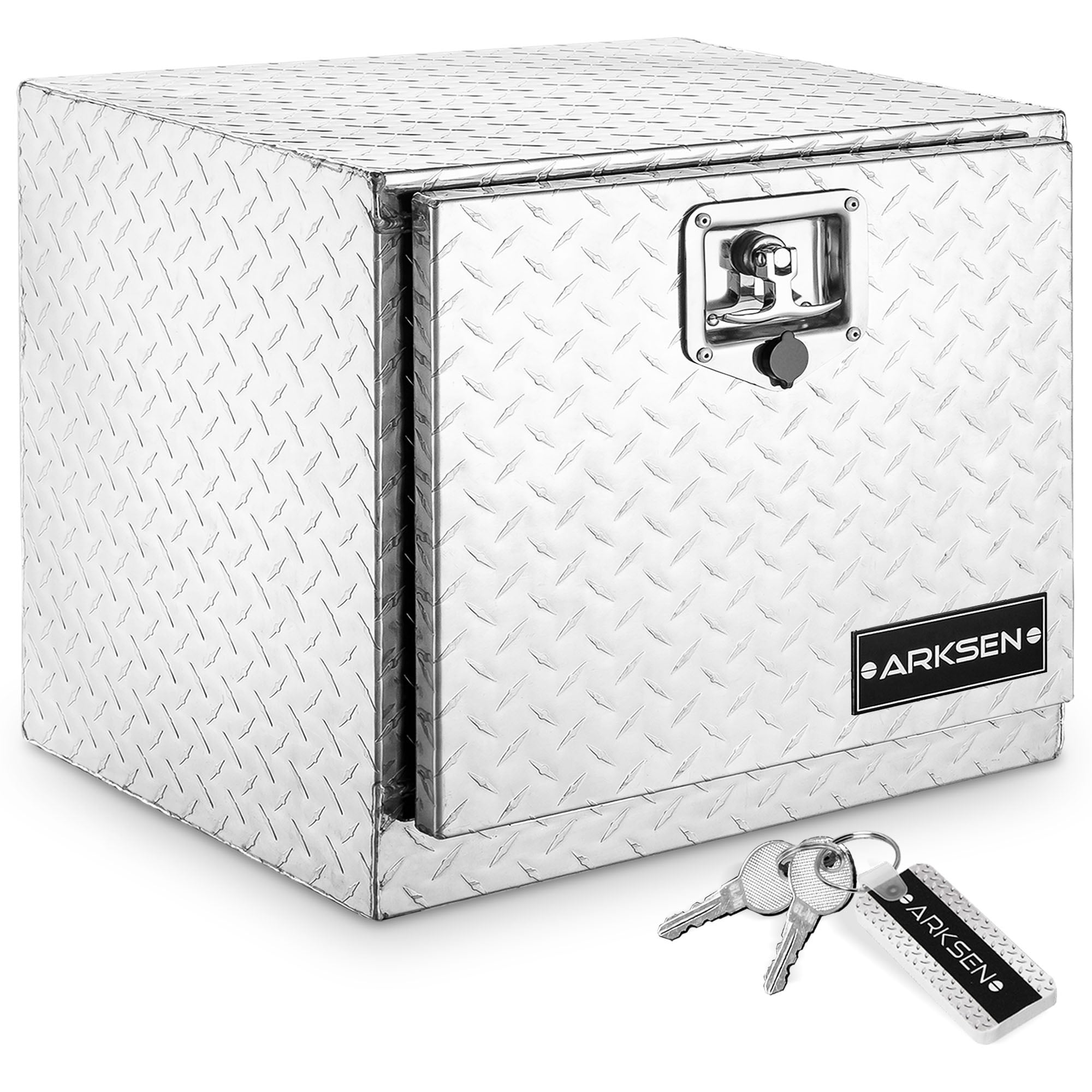 24'' Aluminum Truck Tool Box Trailer Storage Underbody w/Lock Silver 