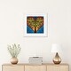preview thumbnail 13 of 18, iCanvas "Heart With Blossoming Tree Of Life Inside On Blue Background" by Valery Rybakow