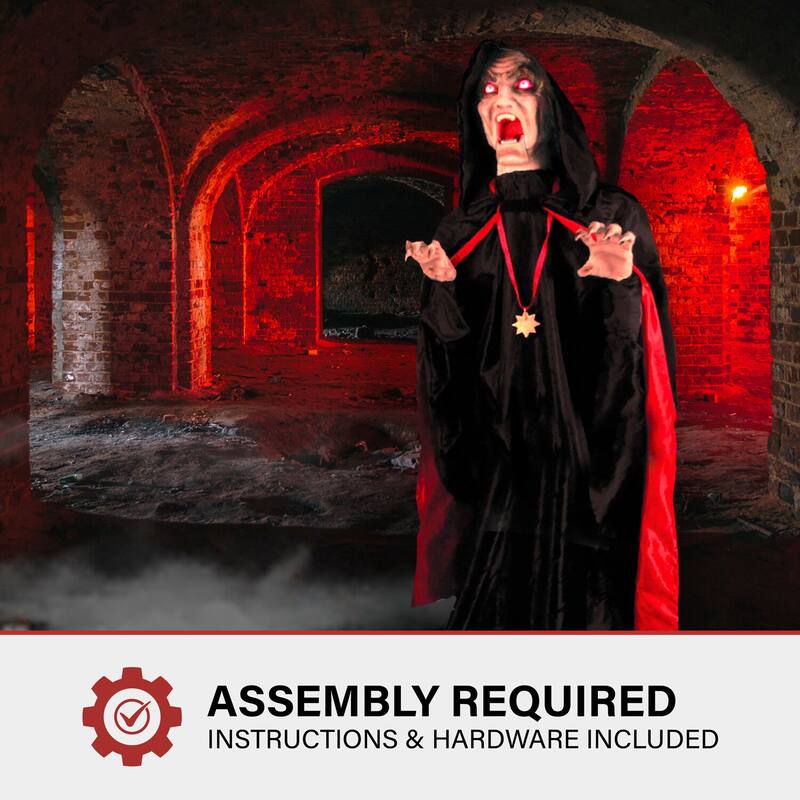 Haunted Hill Farm Cornelius the Lurching Vampire by Tekky, Indoor or Covered Outdoor Premium Halloween Animatronic