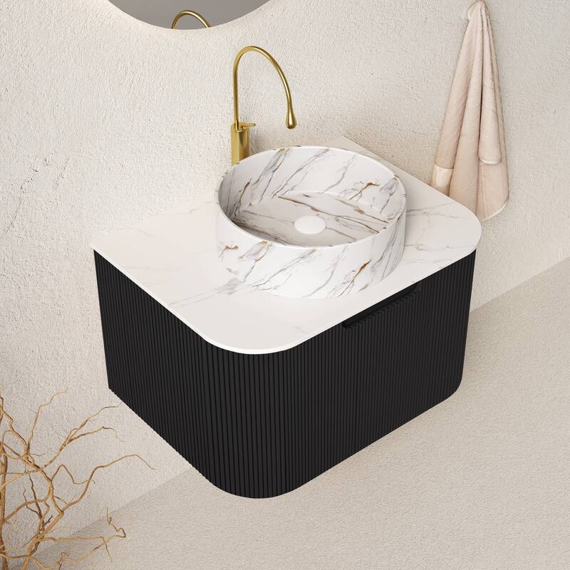 Wall Mounted Bathroom Vanity with Sink